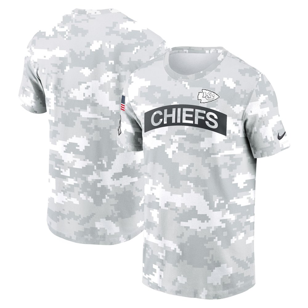 Men's Kansas City ChiefsWhite 2024 Salute To Service Big & Tall Performance T-Shirt