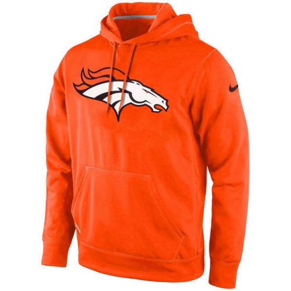 Men's Denver BroncosOrange KO Logo Essential Hoodie