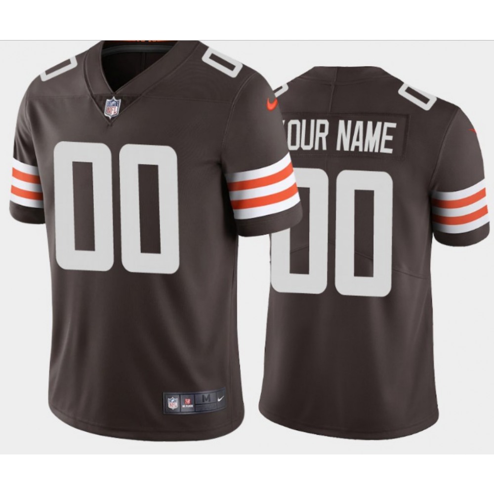 Men's Cleveland Browns Customized 2020 New Brown Team Color Vapor Untouchable NFL Stitched Limited Jersey