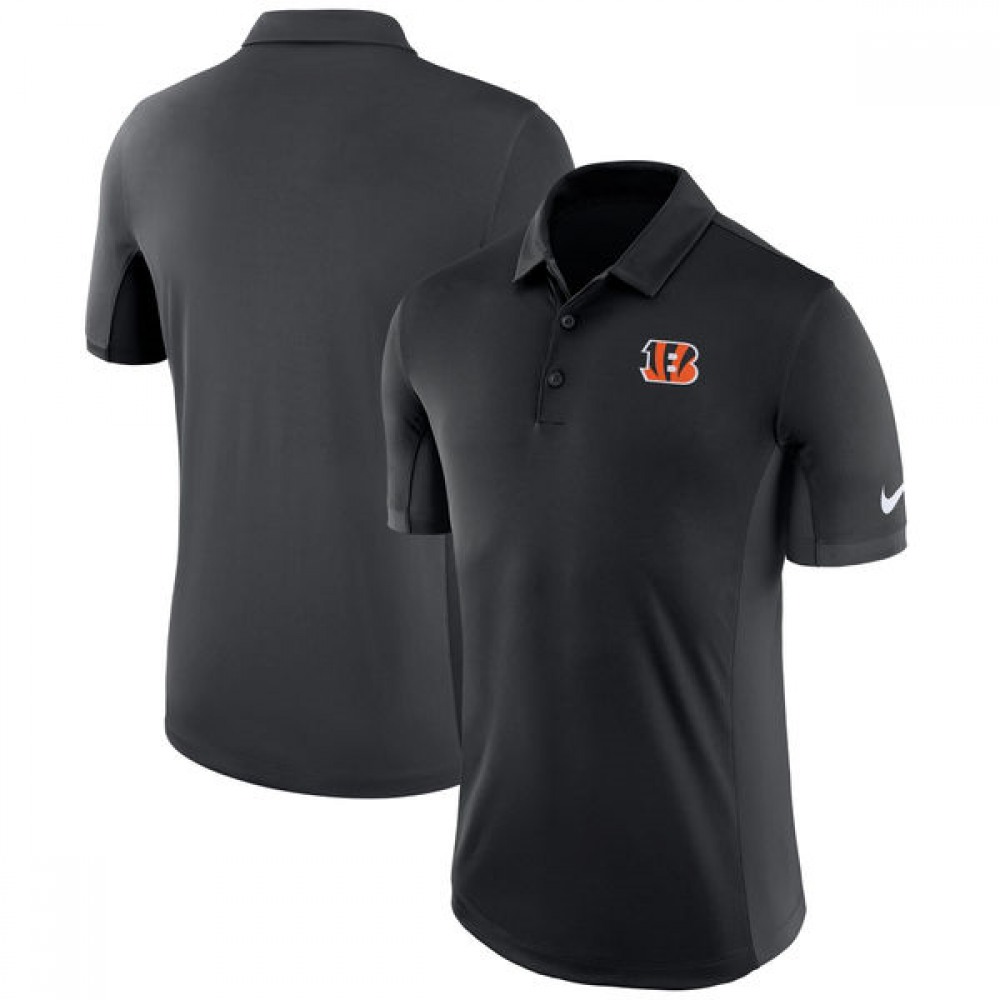 Men's Cincinnati BengalsBlack Evergreen Polo