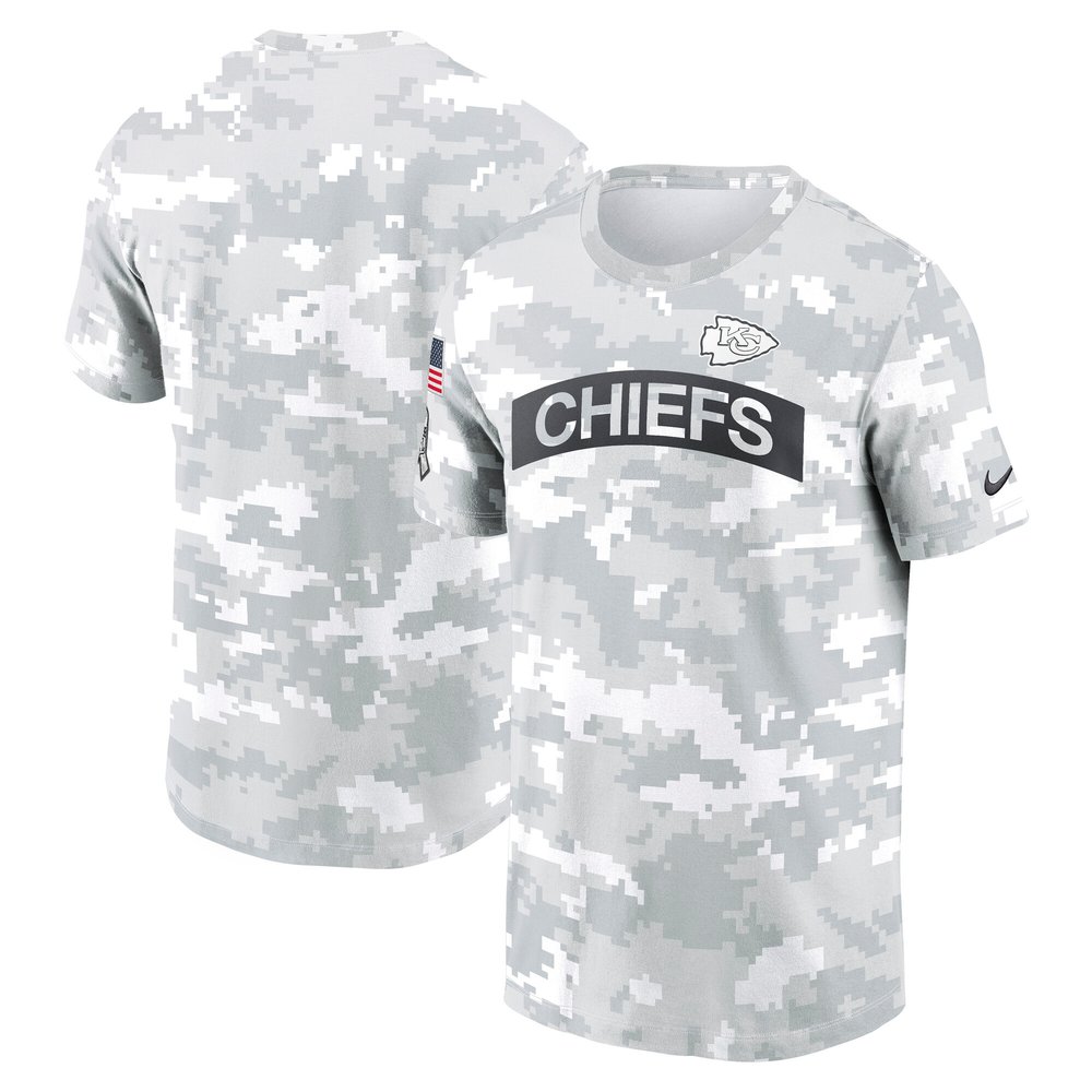 Men's Kansas City ChiefsArctic Camo 2024 Salute To Service Performance T-Shirt