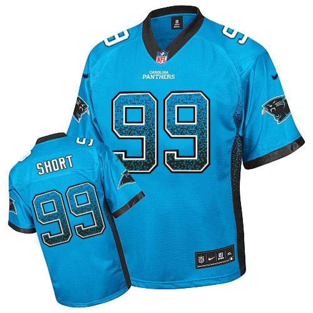 Panthers #99 Kawann Short Blue Alternate Youth Stitched NFL Elite Drift Fashion Jersey