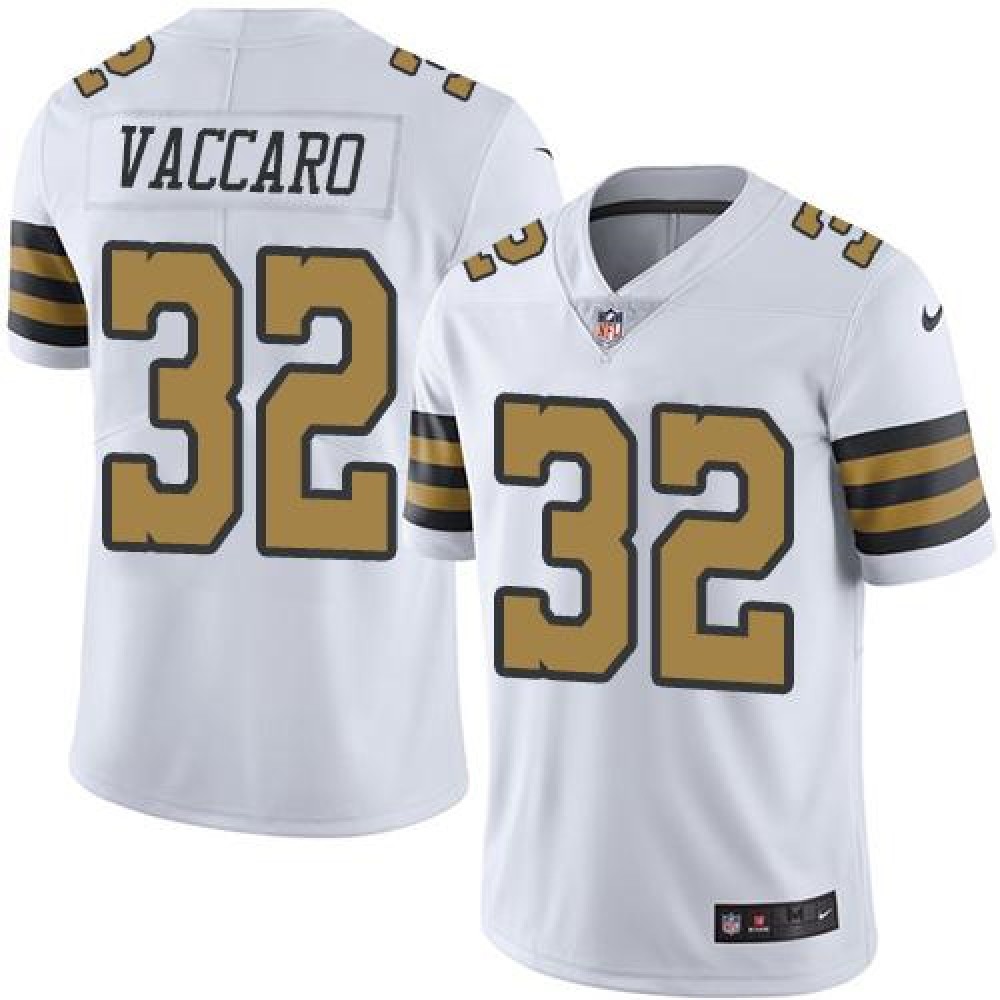 Saints #32 Kenny Vaccaro White Youth Stitched NFL Limited Rush Jersey