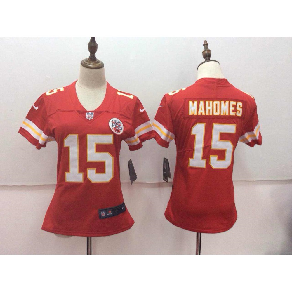 Women'sKansas City Chiefs #15 Patrick Mahomes Red Vapor Untouchable Player Limited Stitched NFL Jersey