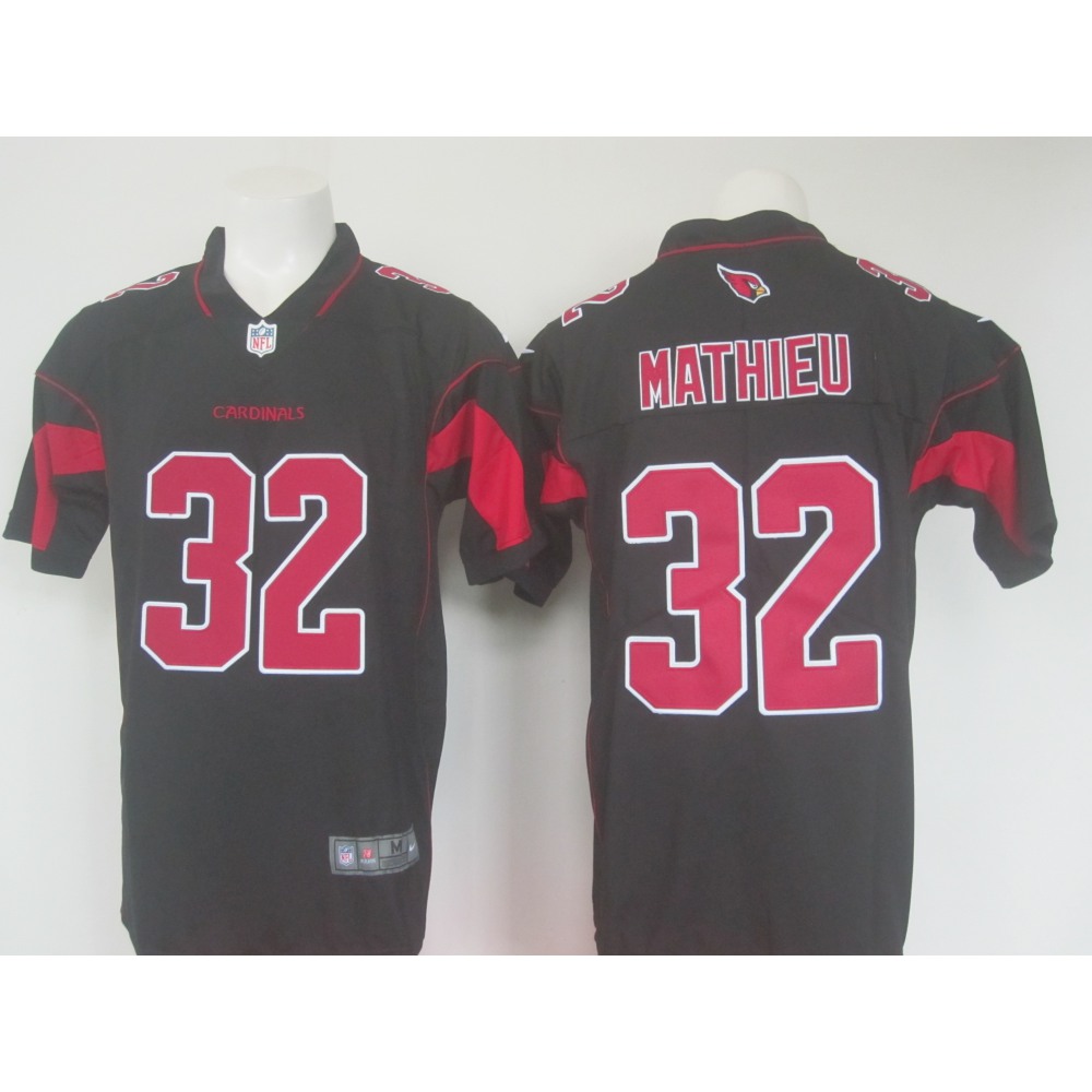 Men'sArizona Cardinals #32 Tyrann Mathieu Black Limited Rush Stitched NFL Jersey
