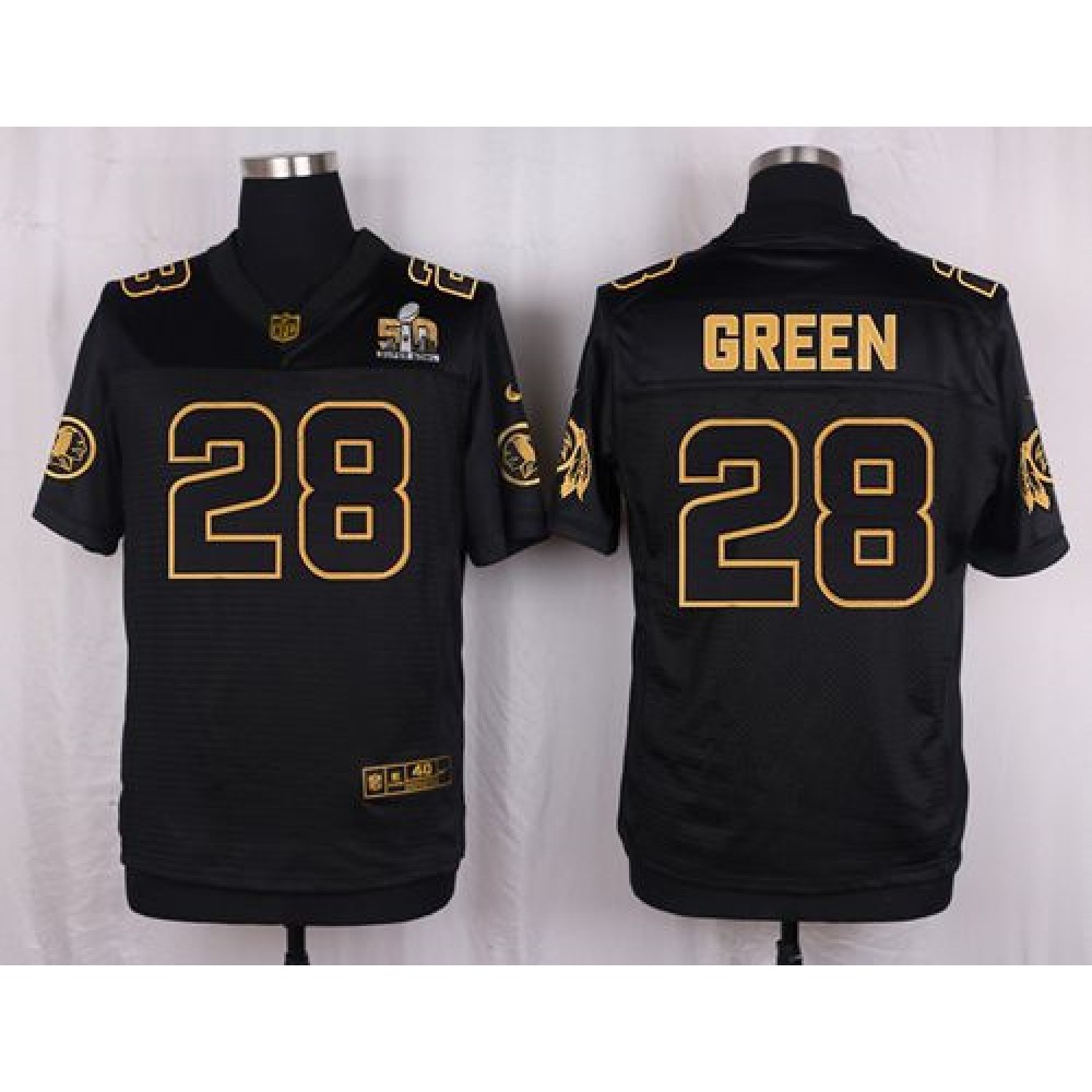 Redskins #28 Darrell Green Black Men's Stitched NFL Elite Pro Line Gold Collection Jersey
