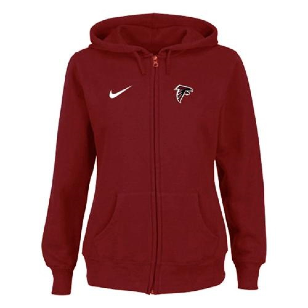 Women'sAtlanta Falcons Ladies Tailgater Full Zip Hoodie Red