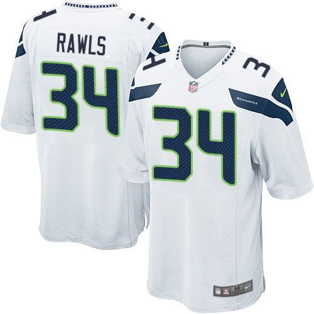 Seahawks #34 Thomas Rawls White Youth Stitched NFL Elite Jersey