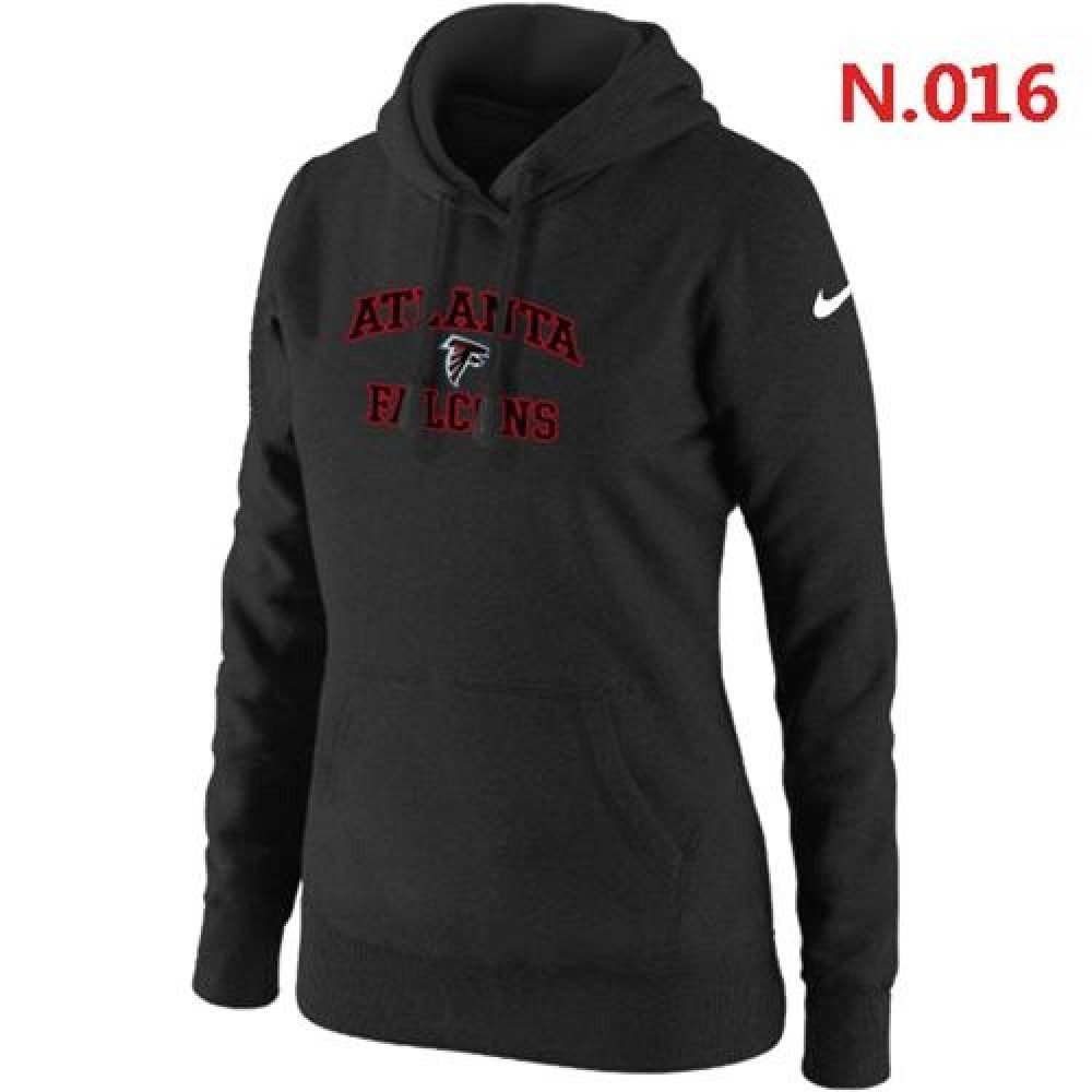 Women'sAtlanta Falcons Heart & Soul Pullover Hoodie Black