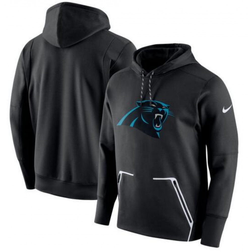 Men'sCarolina Panthers Black Champ Drive Vapor Speed Pullover Hoodie