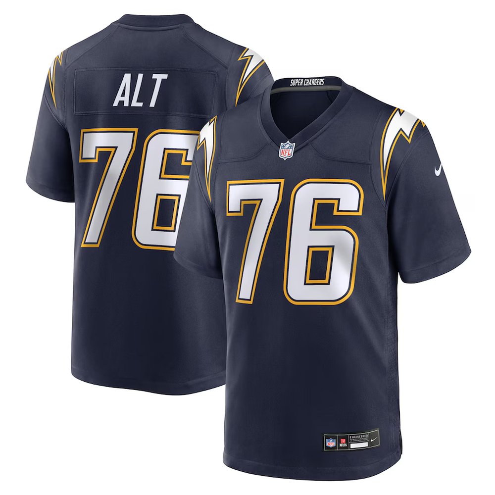 Youth Los Angeles Chargers #76 Joe Alt Nike Navy Alternate Super Chargers Game Player Jersey
