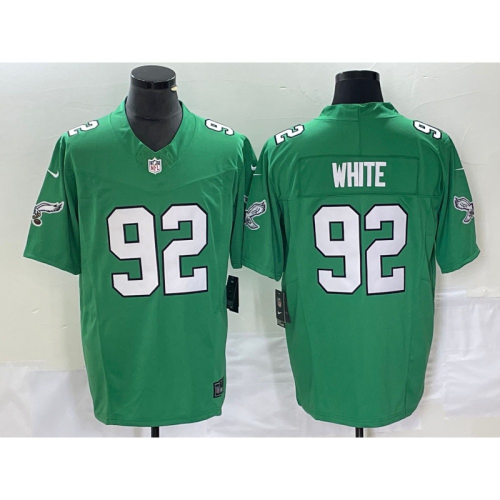Men's Philadelphia Eagles #92 Reggie White Green 2023 F.U.S.E. Vapor Untouchable Stitched Football Jersey
