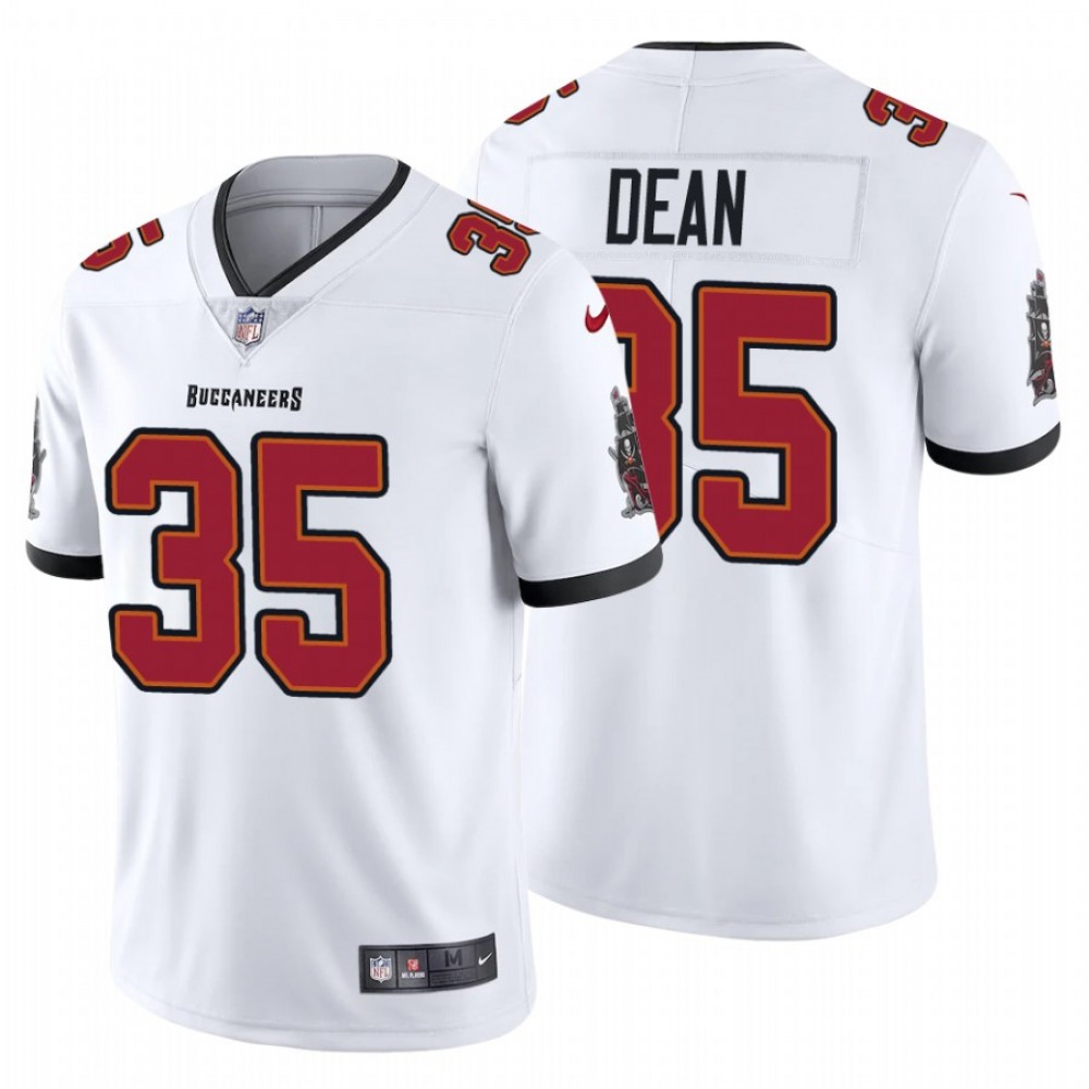 Men's Tampa Bay Buccaneers #35 Jamel Dean New White Vapor Untouchable Limited Stitched Jersey