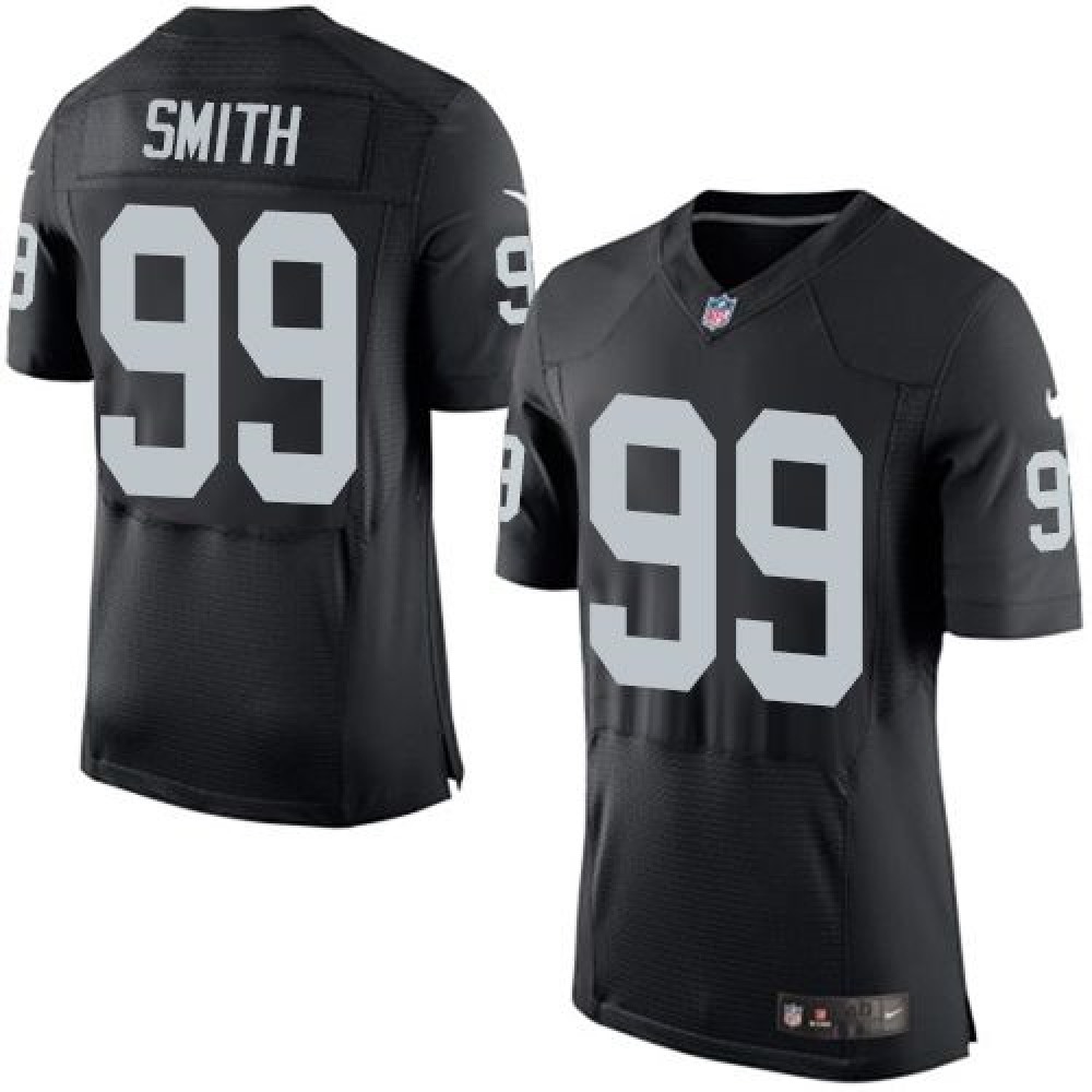 Raiders #99 Aldon Smith Black Team Color Men's Stitched NFL New Elite Jersey
