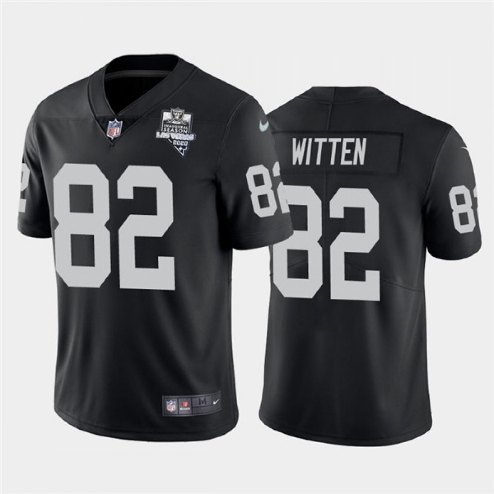 YouthLas Vegas Raiders #82 Jason Witten 2020 Black Inaugural Season Vapor Limited Stitched Jersey