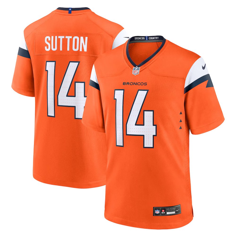 Men's Denver Broncos Courtland SuttonOrange Mile High Collection Game Jersey