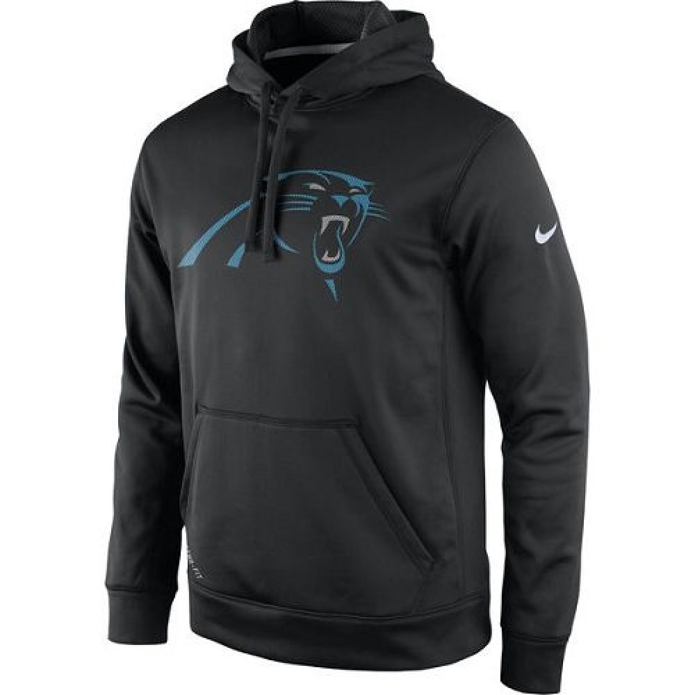 Men's Carolina PanthersBlack Practice Performance Pullover Hoodie