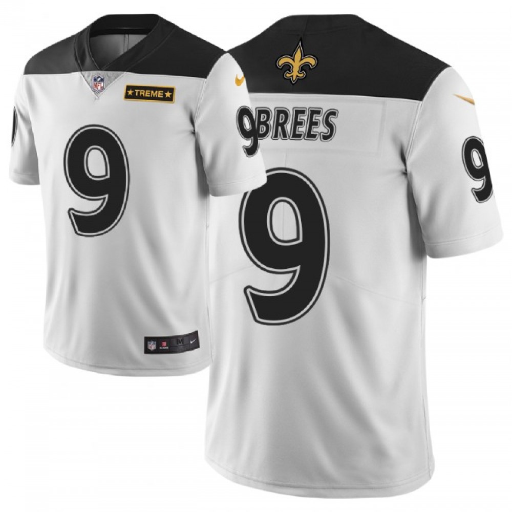 Men's New Orleans Saints#9 Drew Brees White 2019 City Edition Limited Stitched NFL Jersey