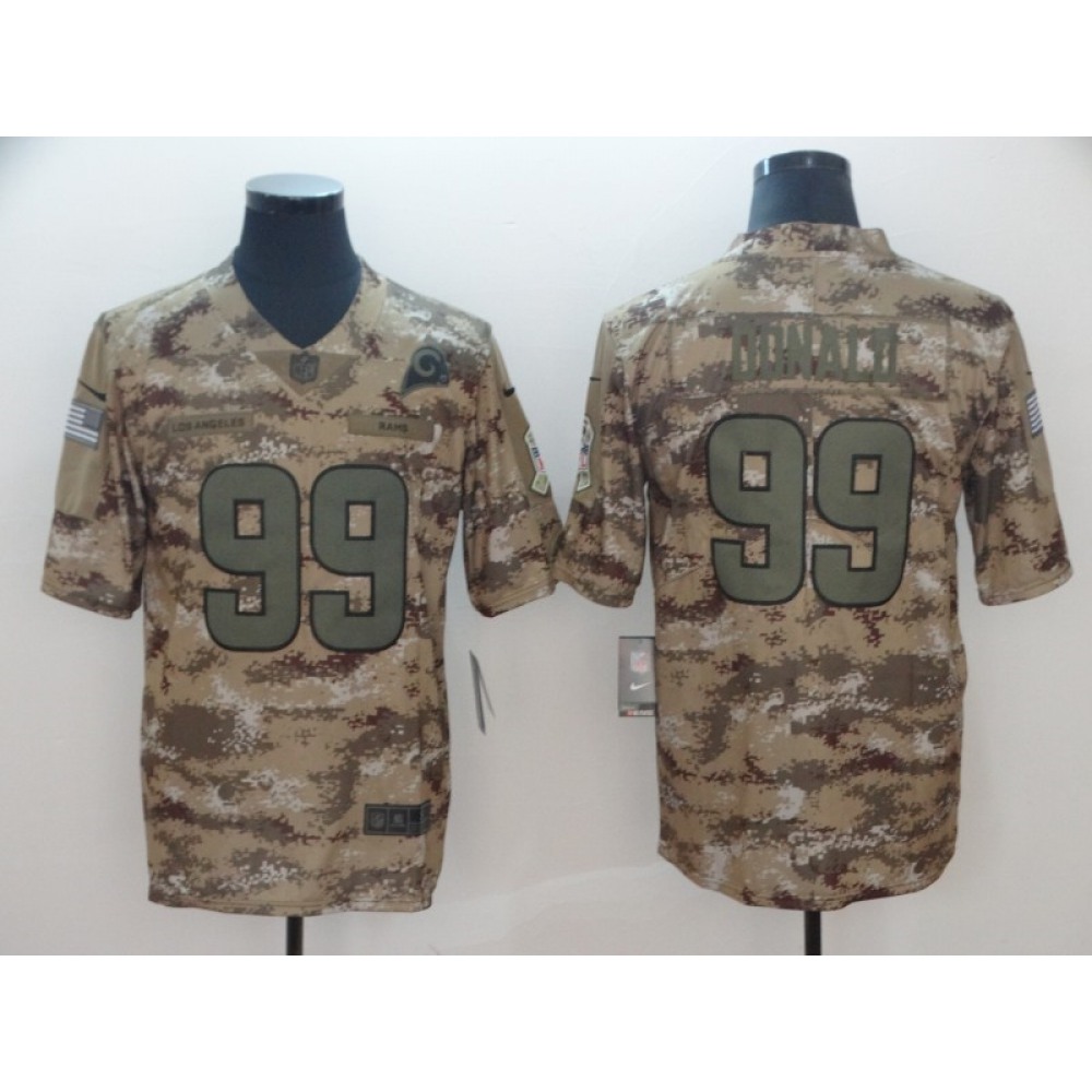 Men's Los Angeles Rams #99 Aaron Donald 2018 Camo Salute to Service Limited Stitched NFL Jersey