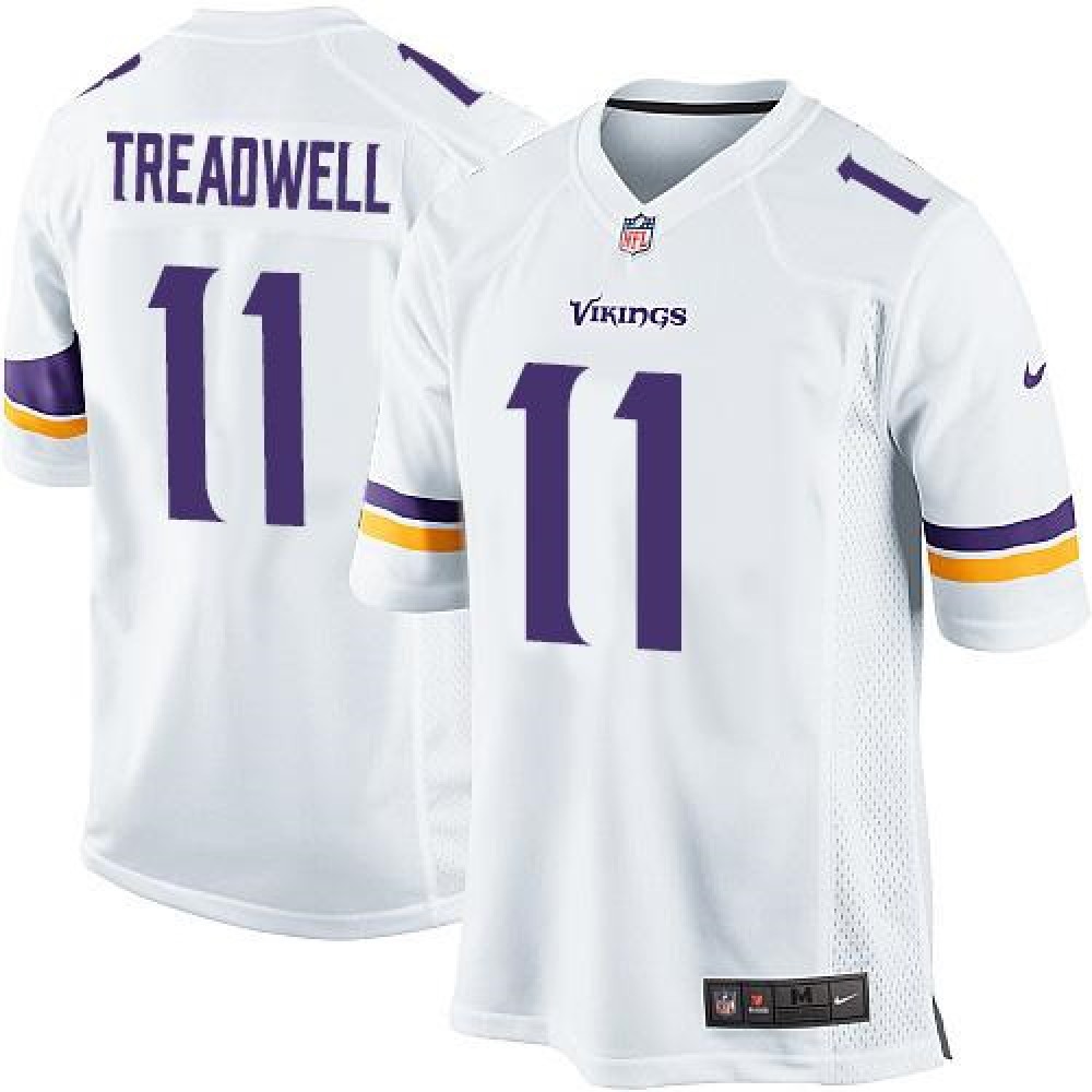 Vikings #11 Laquon Treadwell White Youth Stitched NFL Elite Jersey