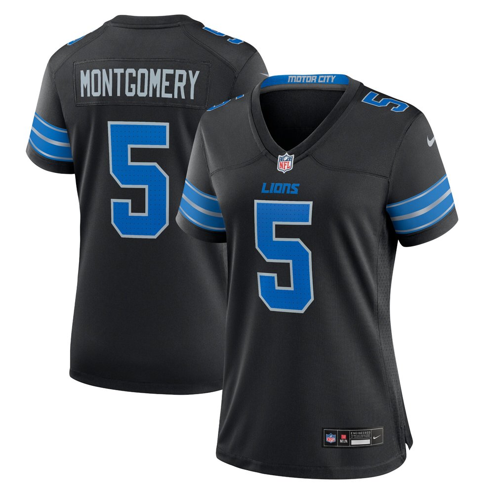 Women's Detroit Lions David MontgomeryBlack 2nd Alternate Game Jersey