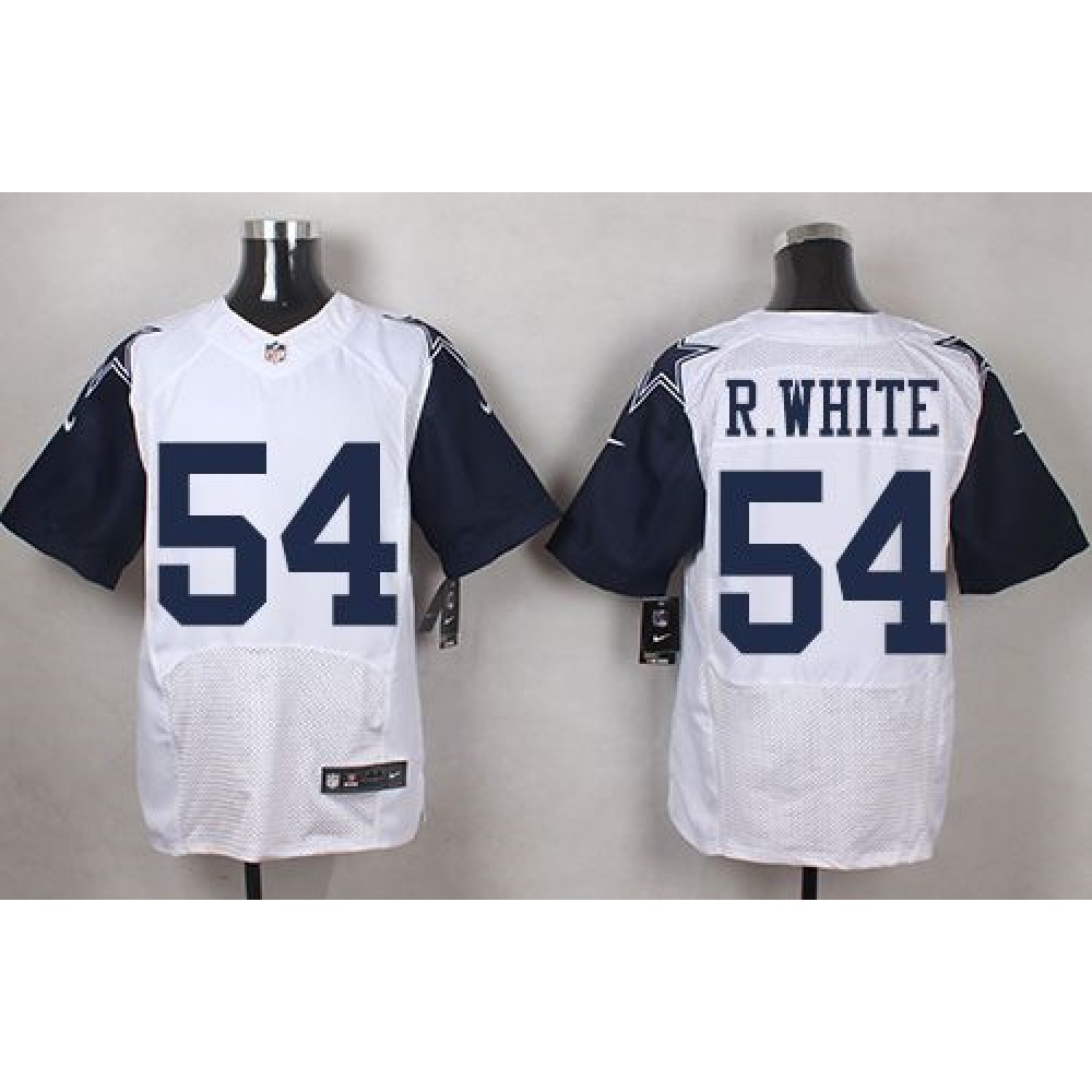 Cowboys #54 Randy White White Men's Stitched NFL Elite Rush Jersey