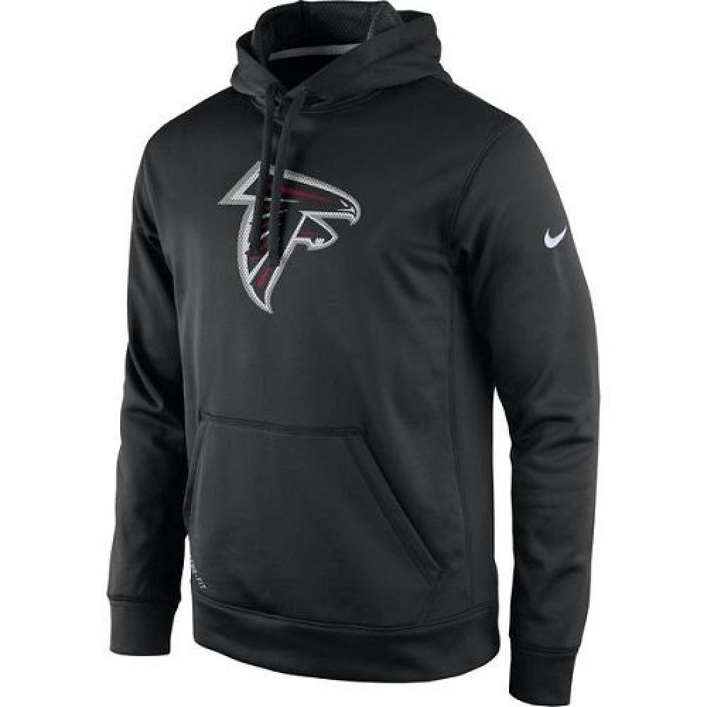 Men's Atlanta FalconsBlack Practice Performance Pullover Hoodie