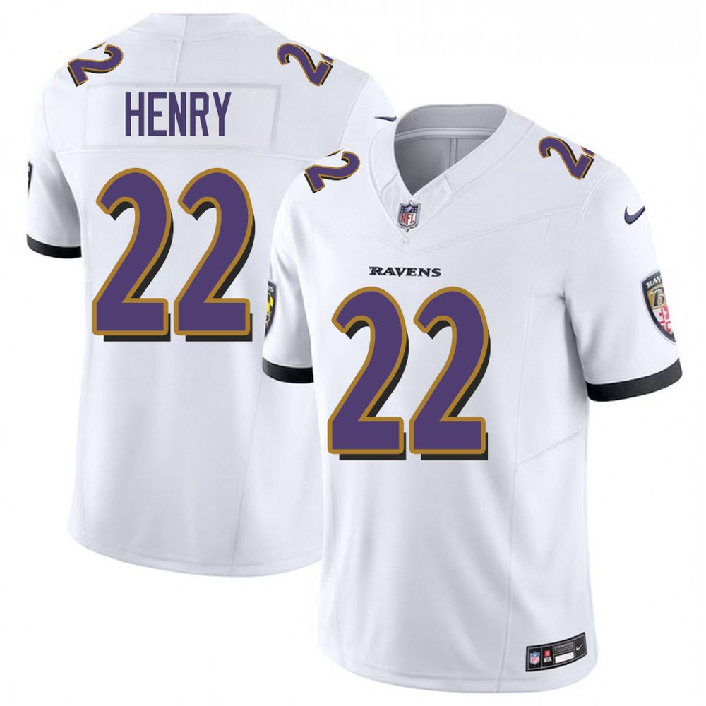 Youth Baltimore Ravens #22 Derrick HenryWhite F.U.S.E Vapor Limited Jersey