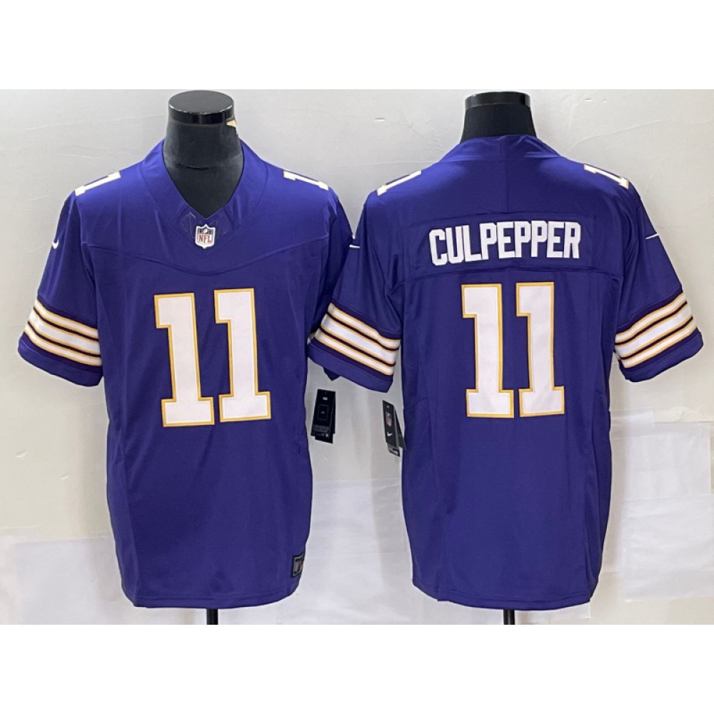 Men's Minnesota Vikings #11 Daunte Culpepper Purple 2023 F.U.S.E. Vapor Untouchable Limited Stitched Jersey