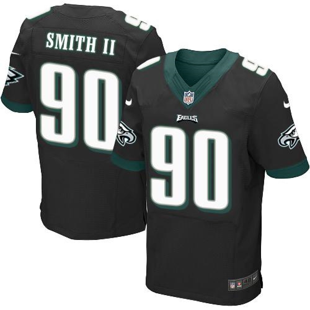 Eagles #90 Marcus Smith II Black Alternate Men's Stitched NFL Elite Jersey