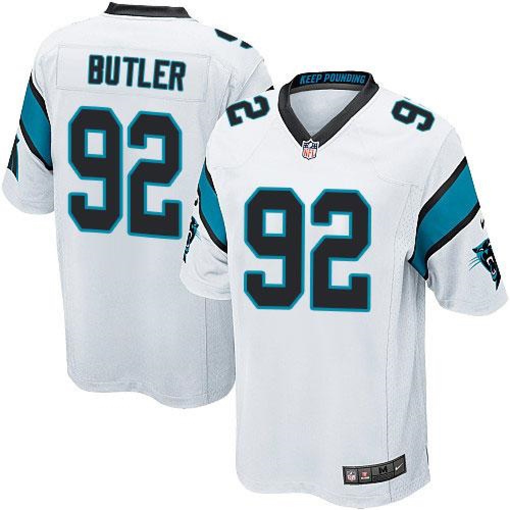 Panthers #92 Vernon Butler White Youth Stitched NFL Elite Jersey