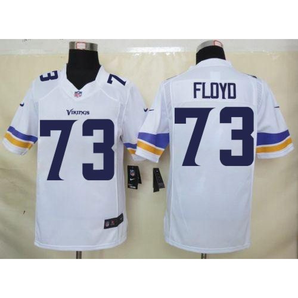 Vikings #73 Sharrif Floyd White Men's Stitched NFL Limited Jersey