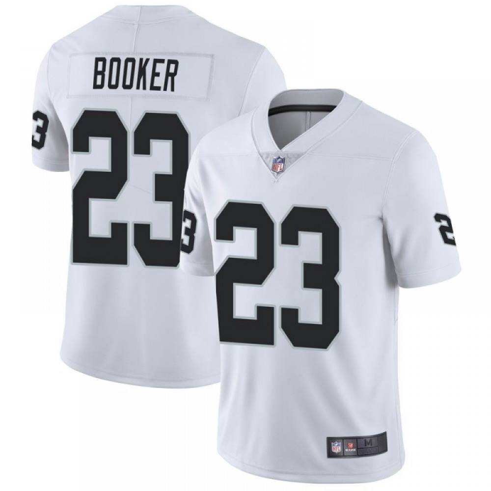 Men's Las Vegas Raiders #23 Devontae Booker White Vapor Untouchable Limited Stitched Jersey