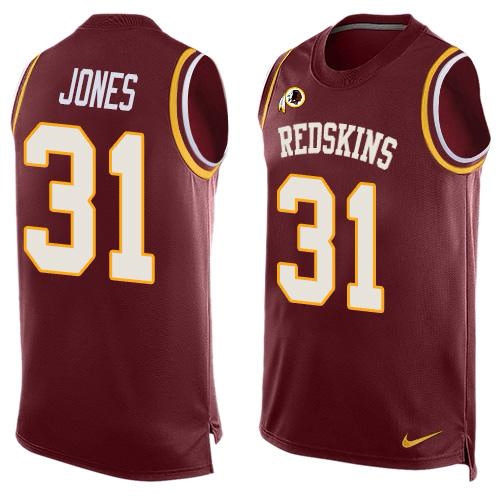 Redskins #31 Matt Jones Burgundy Red Team Color Men's Stitched NFL Limited Tank Top Jersey