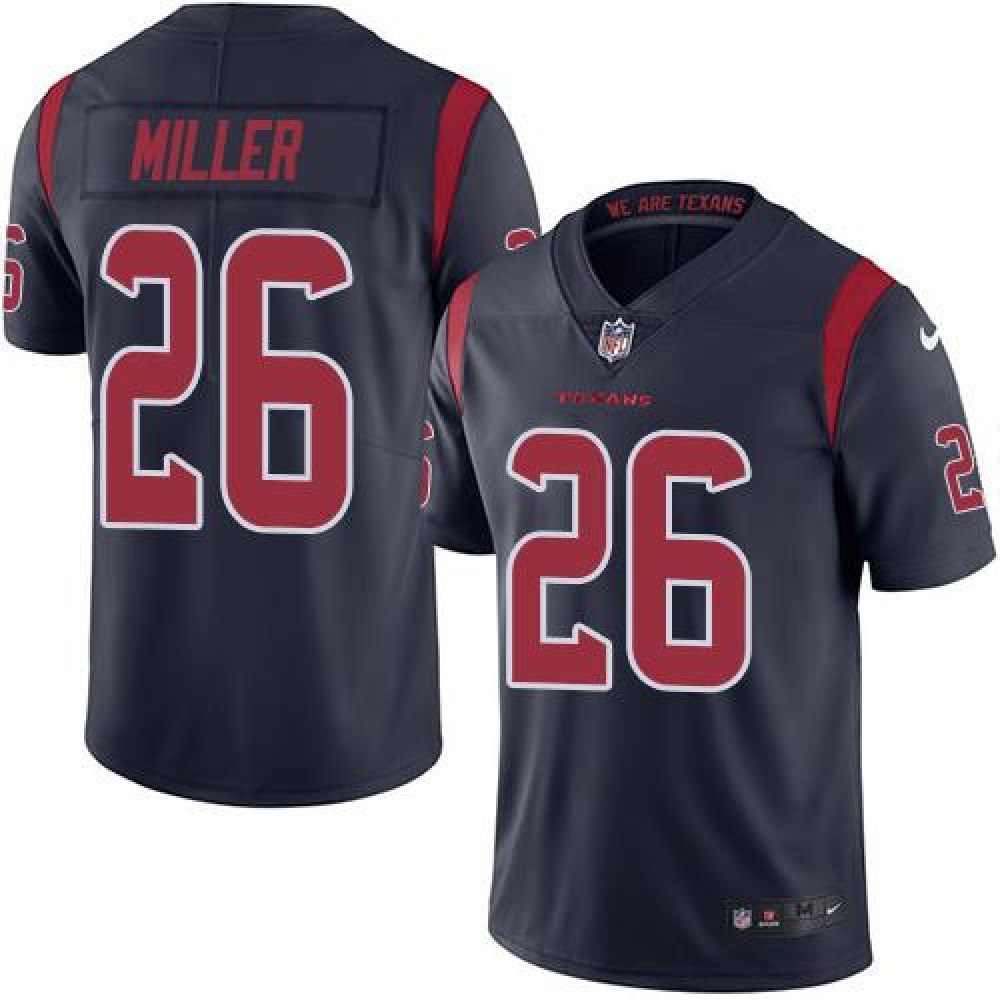 Texans #26 Lamar Miller Navy Blue Men's Stitched NFL Limited Rush Jersey