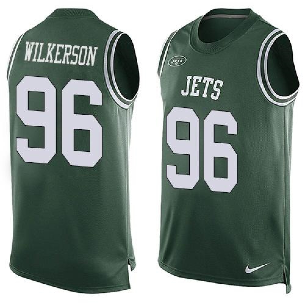 Jets #96 Muhammad Wilkerson Green Team Color Men's Stitched NFL Limited Tank Top Jersey