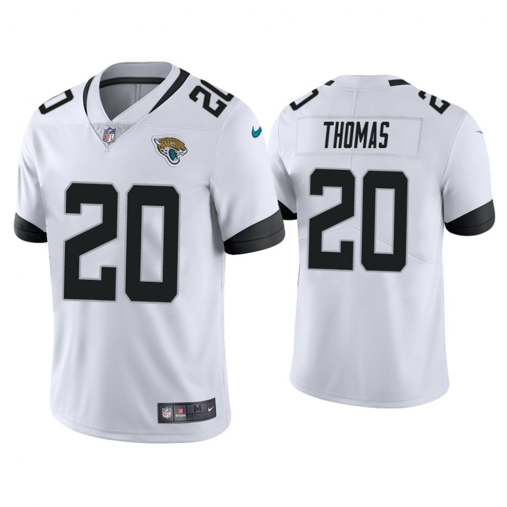 Men's Jacksonville Jaguars #20 Daniel Thomas White Vapor Untouchable Limited Stitched Jersey