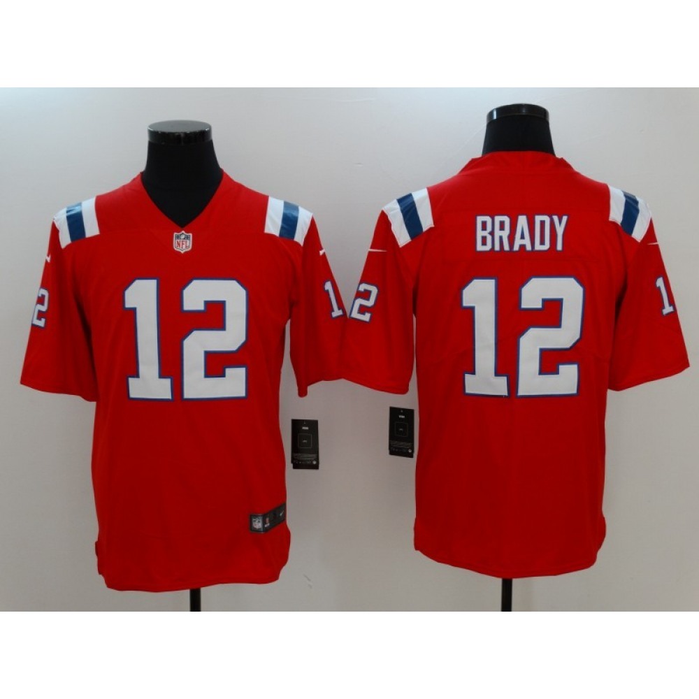 Men's New England Patriots #12 Tom BradyRed Vapor Untouchable Limited Stitched NFL Jersey