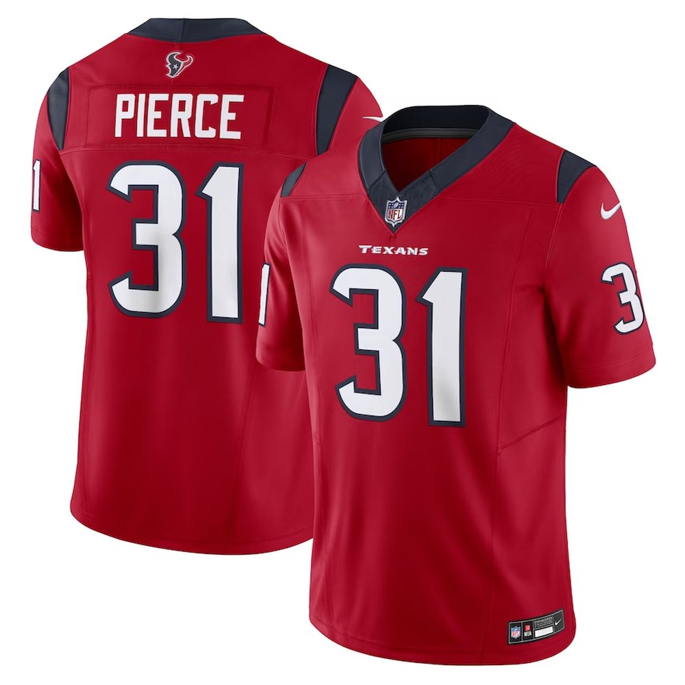 Men'sDameon Pierce Red Houston Texans #31 Vapor F.U.S.E. Limited Jersey