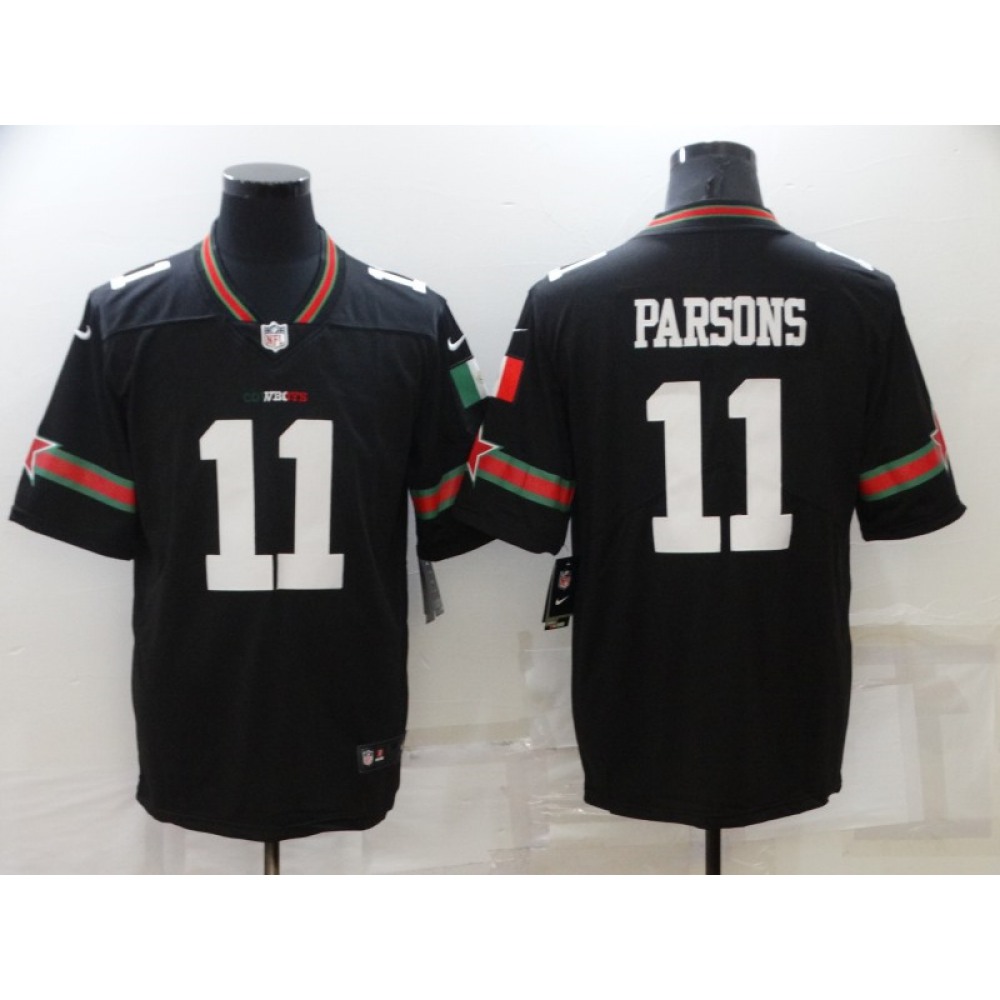 Men's Dallas Cowboys #11 Micah Parsons Black Mexico Stitched Jersey