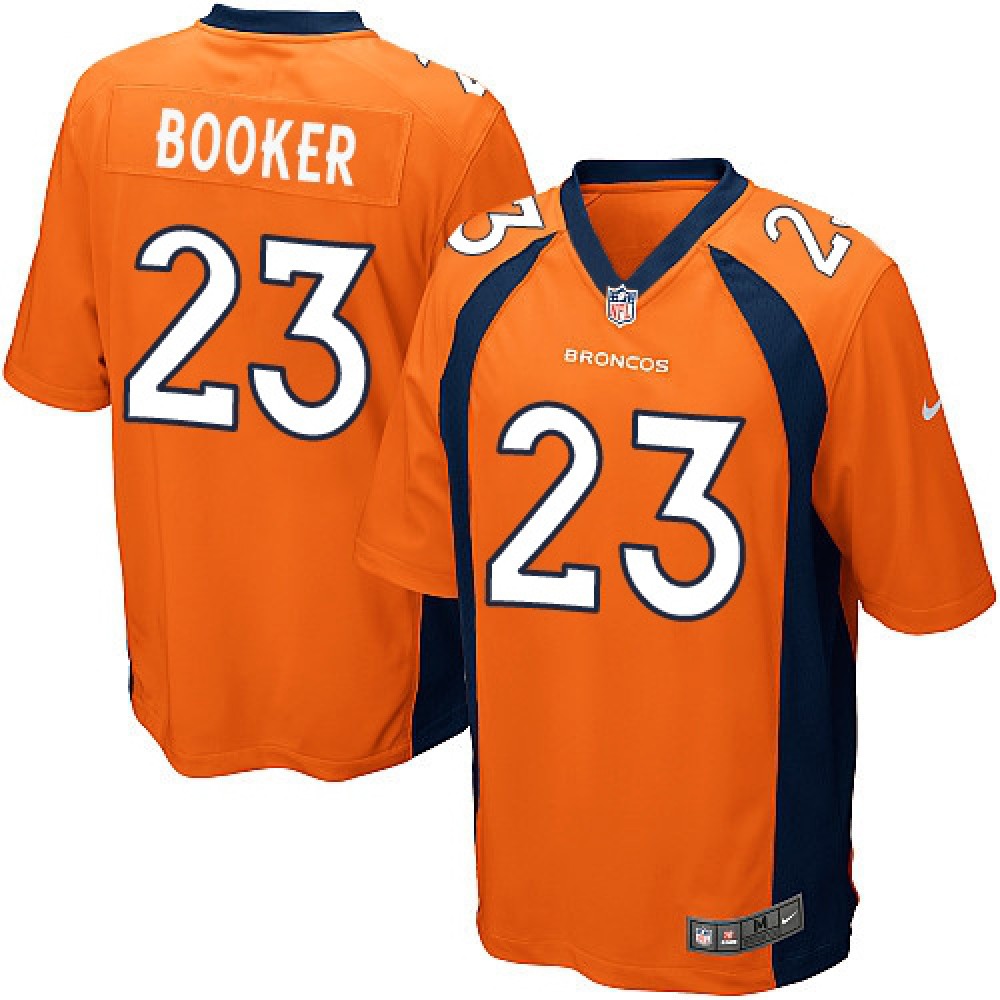 Broncos #23 Devontae Booker Orange Team Color Youth Stitched NFL New Elite Jersey
