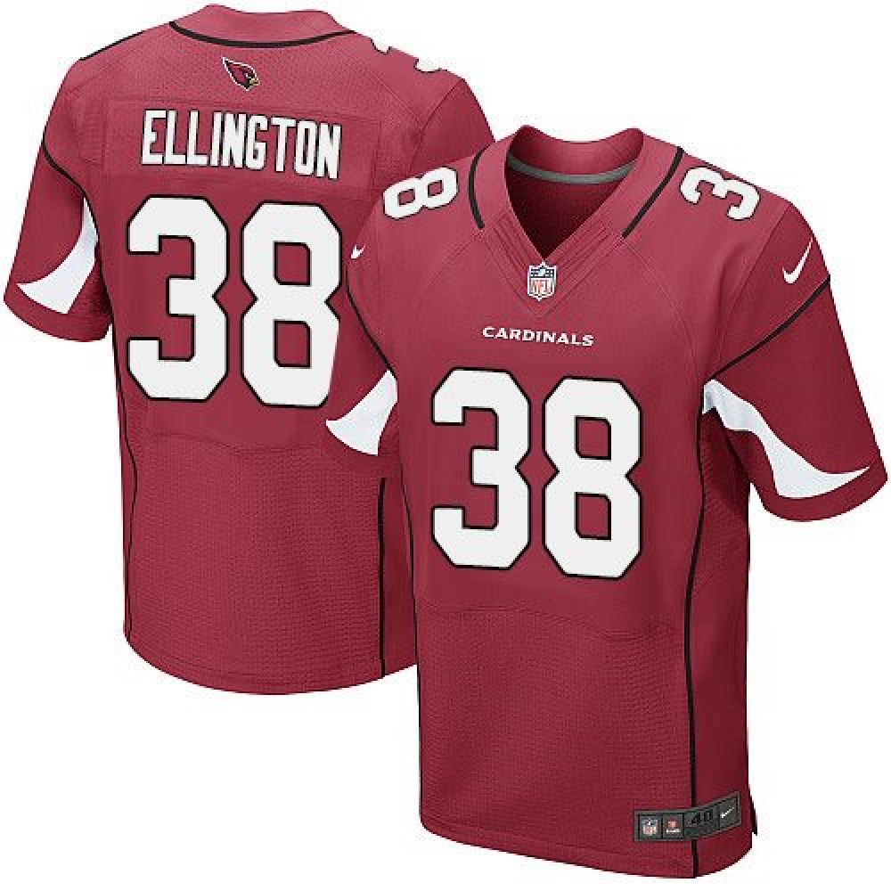 Cardinals #38 Andre Ellington Red Team Color Men's Stitched NFL Elite Jersey