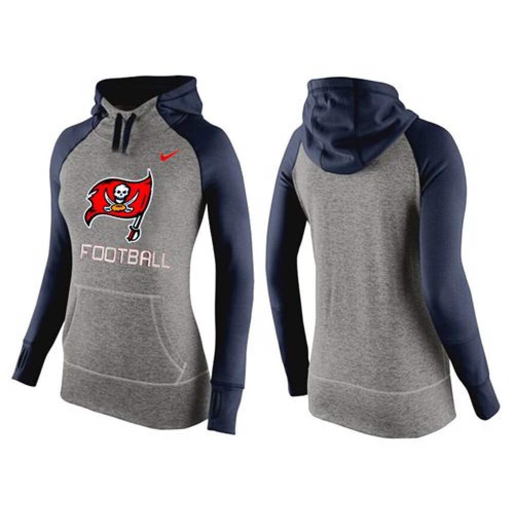 Women'sTampa Bay Buccaneers Performance Hoodie Grey & Dark Blue