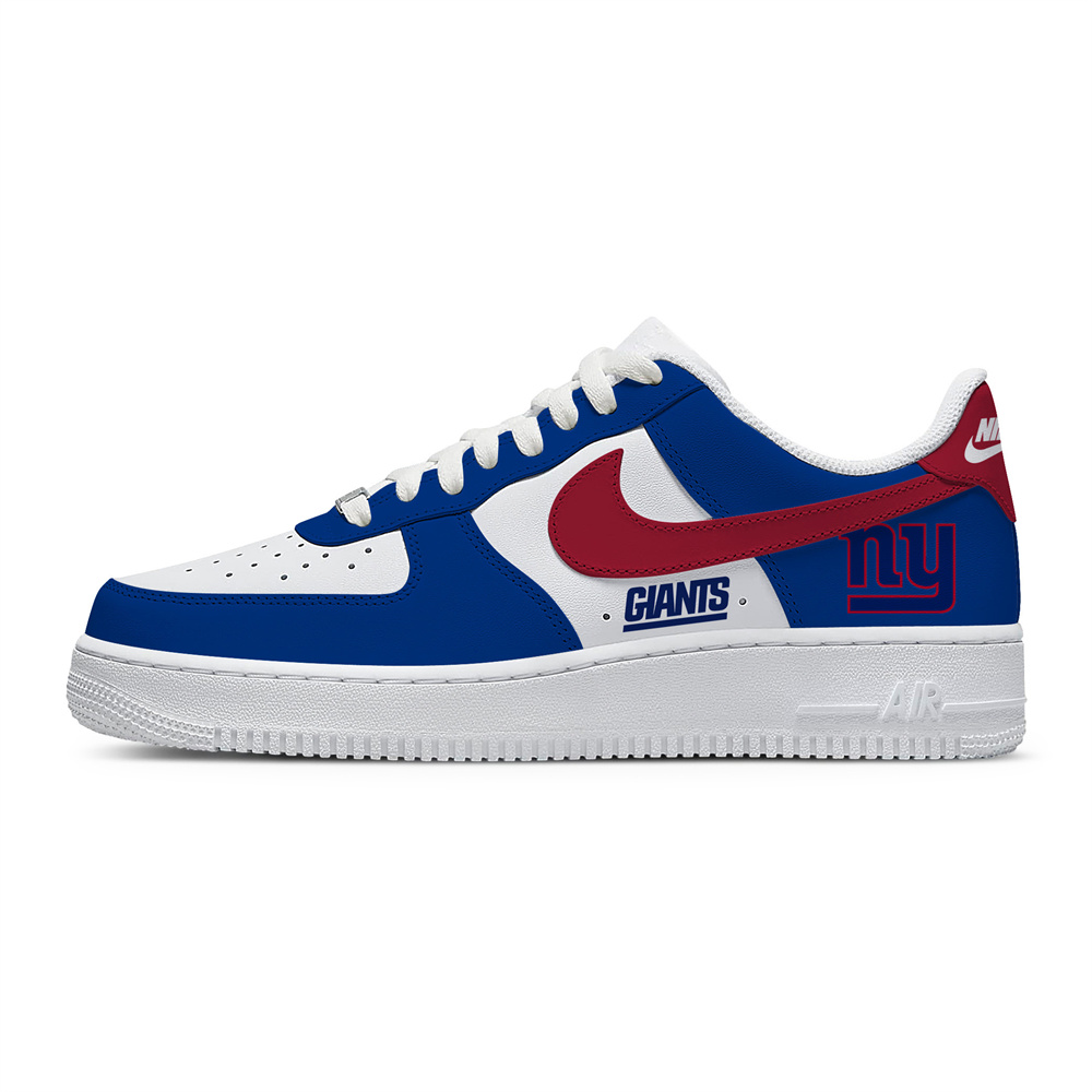 Unisex Nike x NFL New York Giants Custom Air Force 1 Low Team Sneakers
