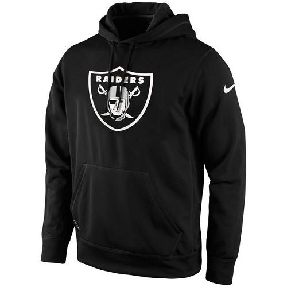 Men's Oakland RaidersBlack KO Logo Essential Hoodie