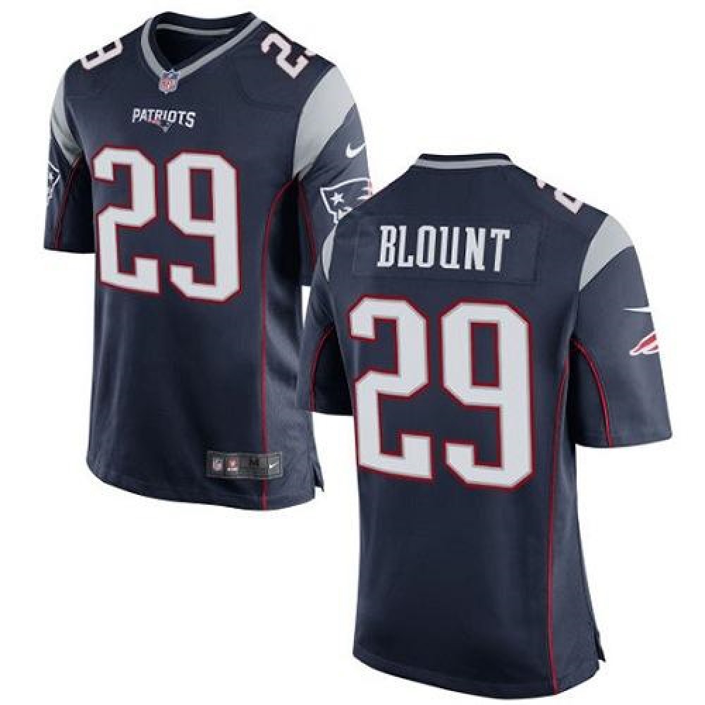 Patriots #29 LeGarrette Blount Navy Blue Team Color Youth Stitched NFL New Elite Jersey