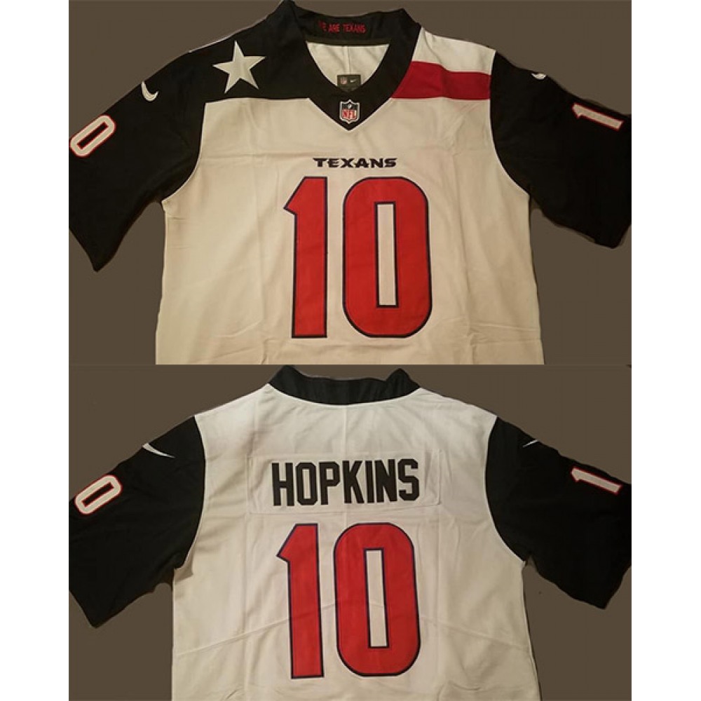 Men's Houston Texans #10 DeAndre HopkinsWhiteLimited Stitched NFL Jersey