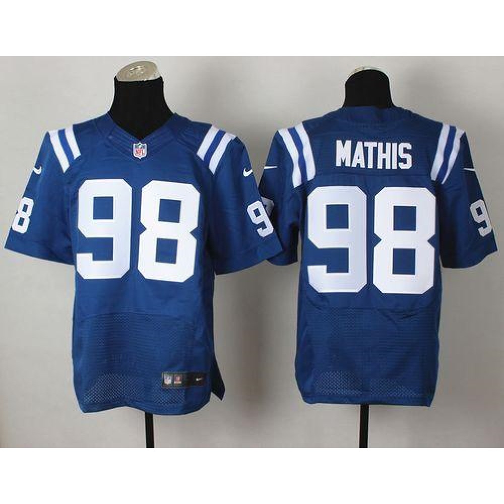 Colts #98 Robert Mathis Royal Blue Team Color Men's Stitched NFL Elite Jersey