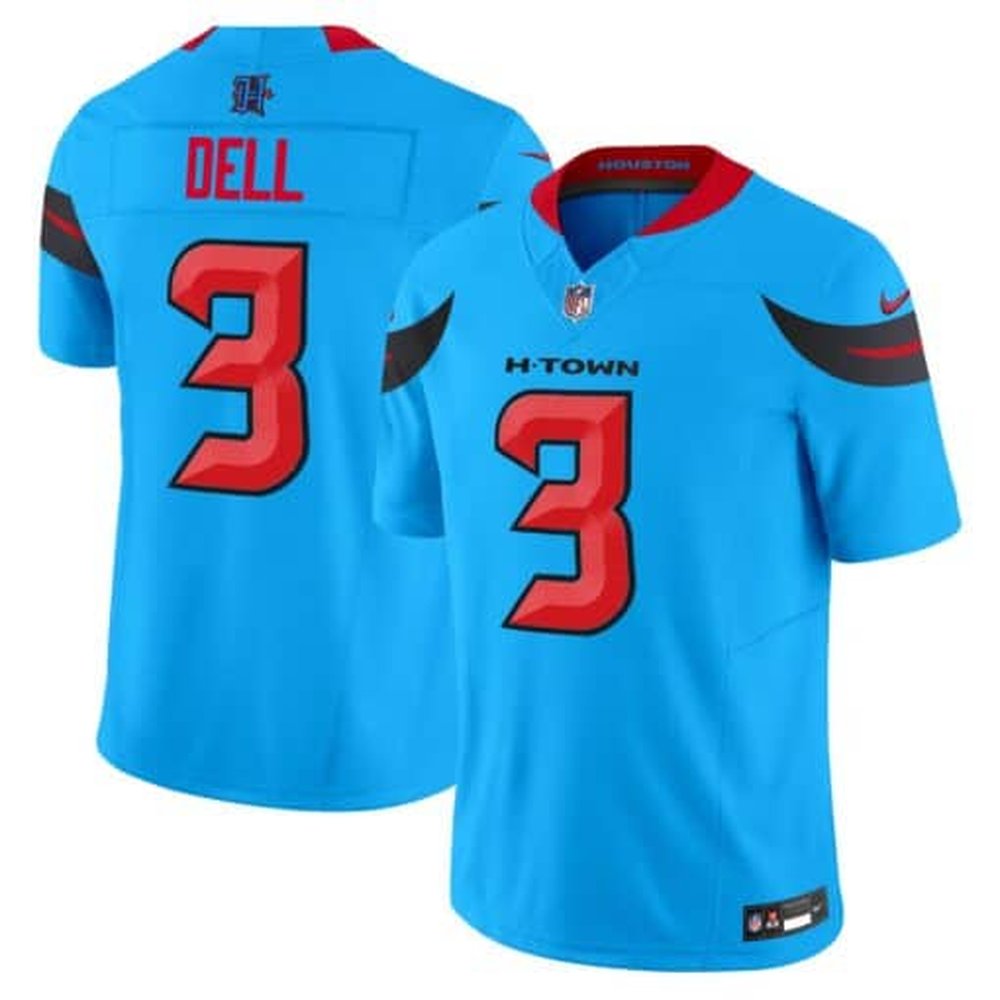 Men'sTank Dell Blue Houston Texans #3 Vapor F.U.S.E. Limited Jersey