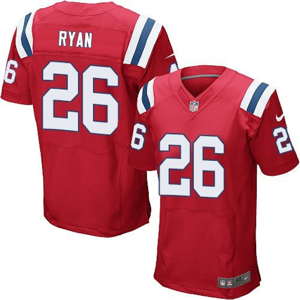 Patriots #26 Logan Ryan Red Alternate Men's Stitched NFL Elite Jersey
